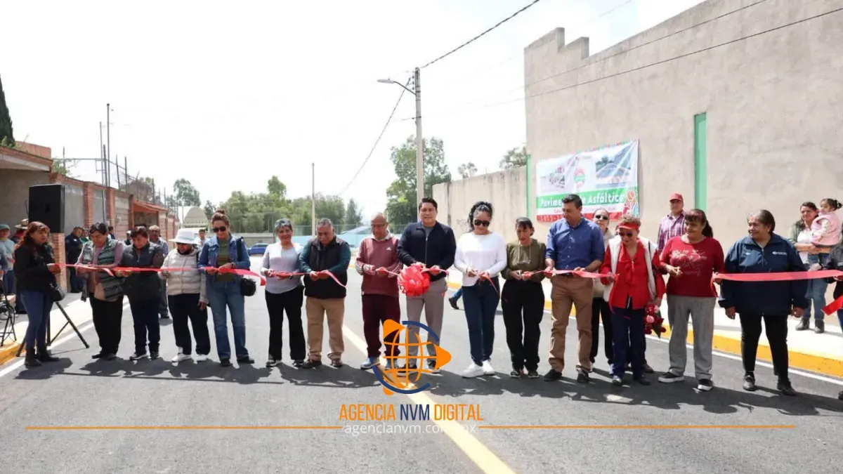 Transforman vialidades en comunidades de Teotihuacán con obras integrales