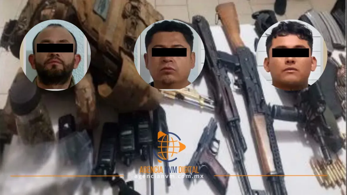Capturan a presuntos integrantes criminales con poderoso armamento  
