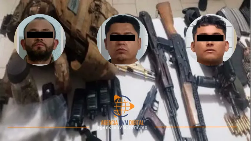 Capturan a presuntos integrantes criminales con poderoso armamento  