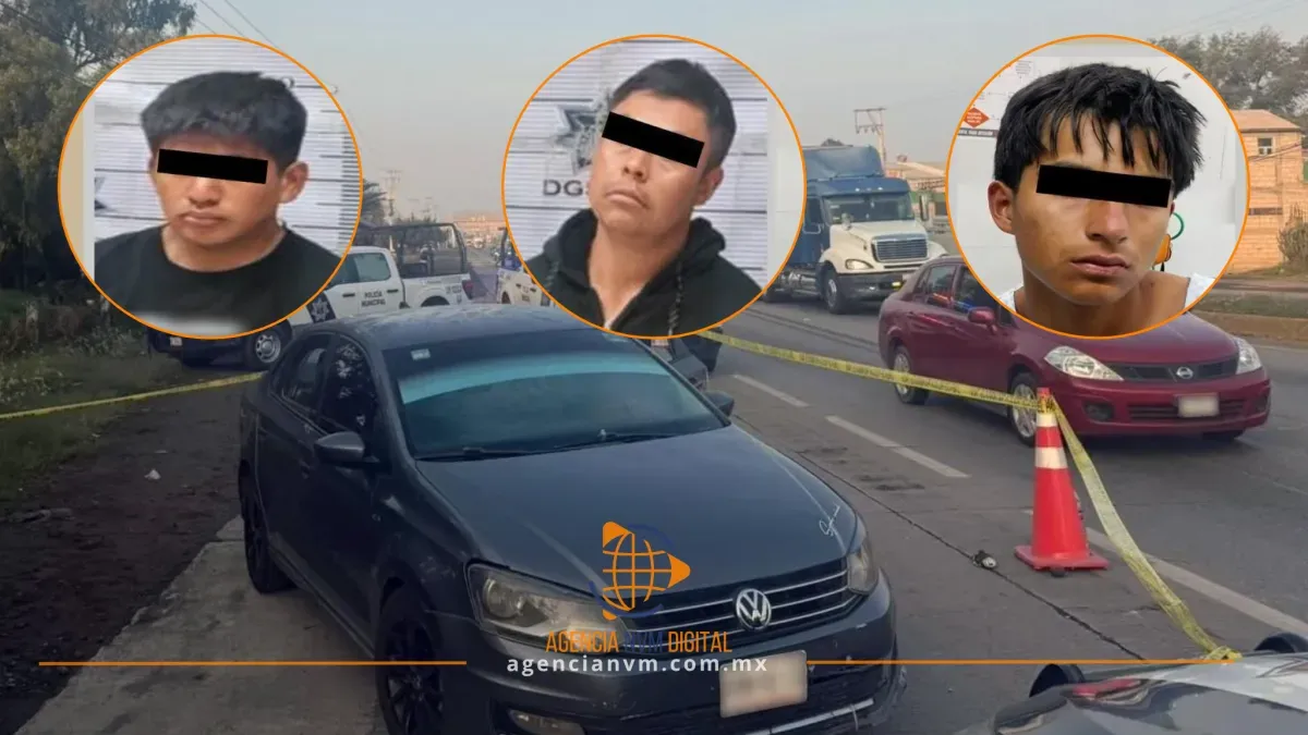 Detienen a tres hombres tras balacera en Texcoco 