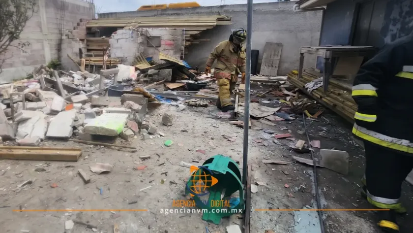Explota inmueble en Tultepec por presunta fabricación ilegal de pirotecnia