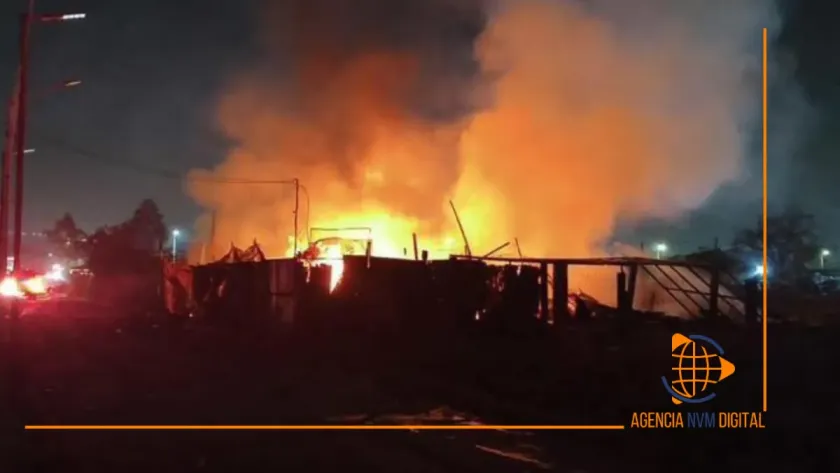 Estalla bodega de pirotecnia en Tultepec; descartan lesionados.