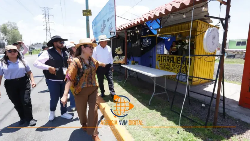 Despejan vialidad de alto riesgo en Ecatepec