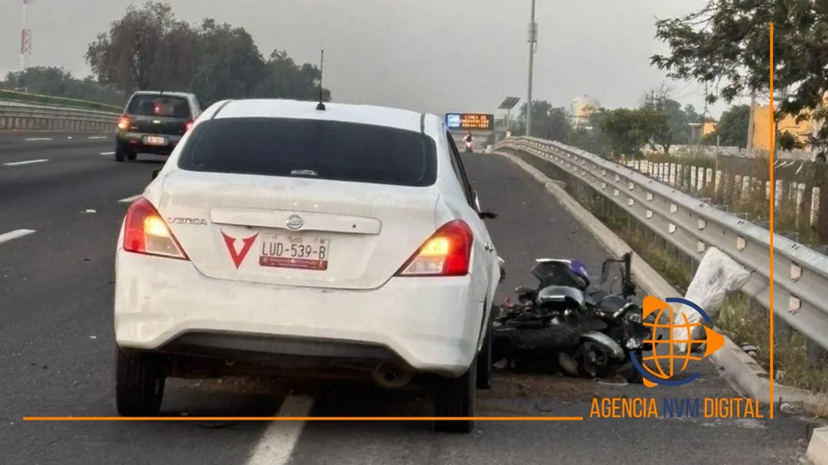 Motociclista pierde la vida  tras fuerte choque en la autopista México-Pachuca
