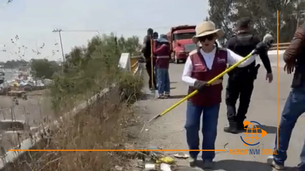 Encabeza Blanca Sánchez jornada de mantenimiento urbano en Acolman