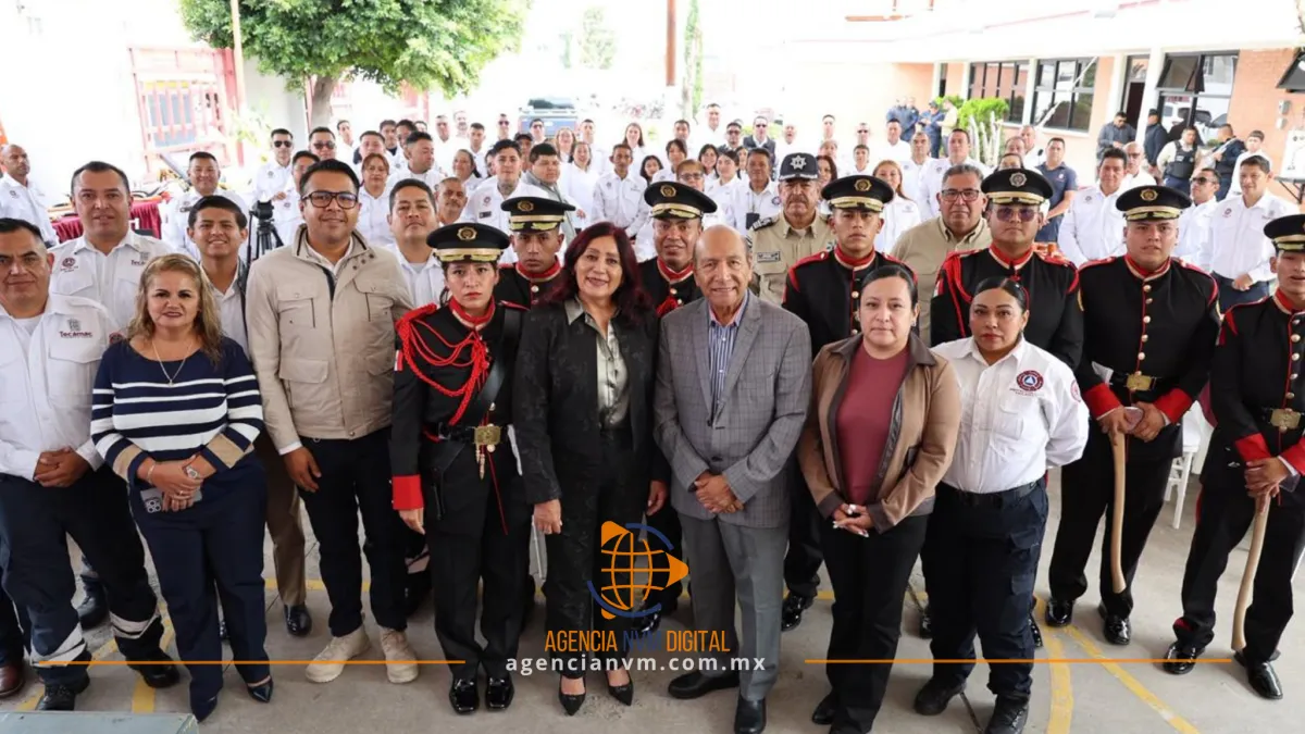 Anuncian aumento salarial y bono económico a bomberos de Tecámac