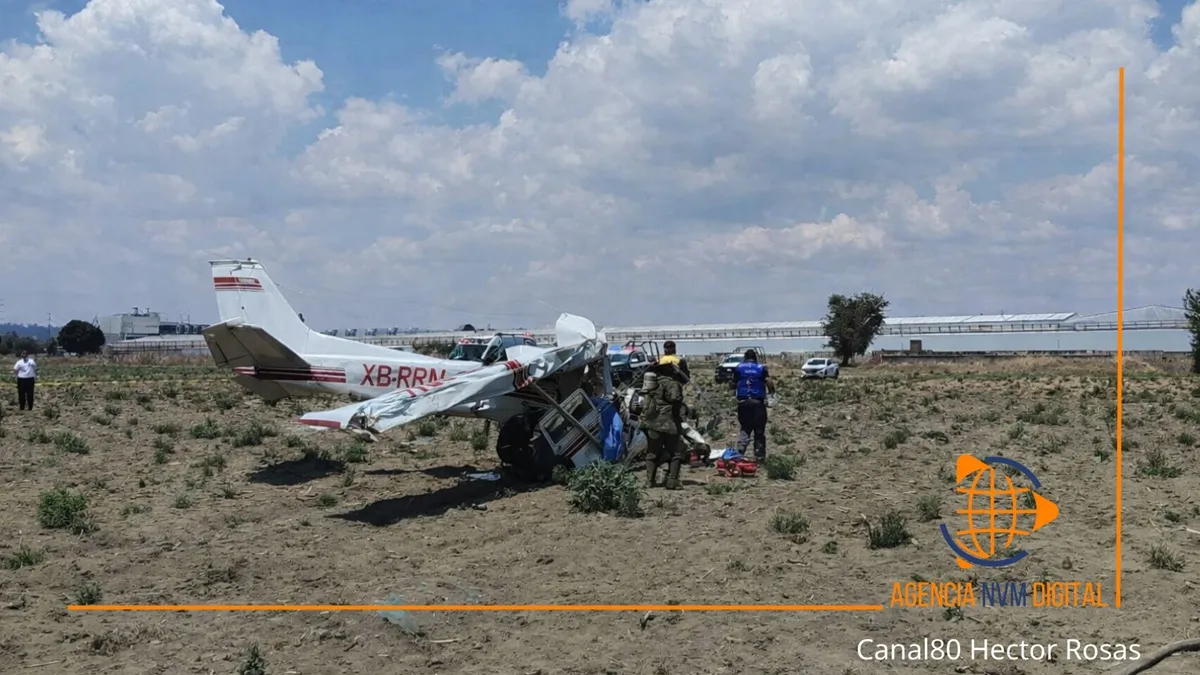 Reportan caída de avioneta en Huejotzingo; tres personas mueren