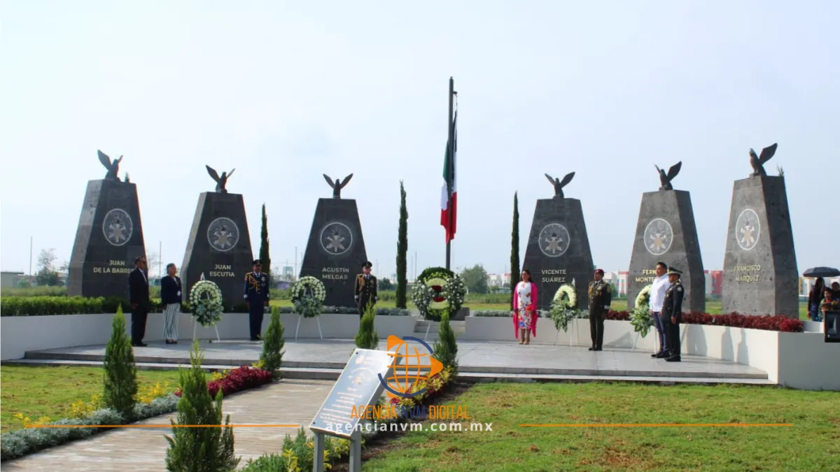 Conmemoran 179 aniversario de los Niños Héroes en Santa Lucía