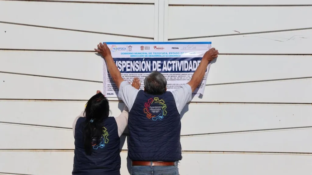 Clausuran inmueble dedicado a la extracción ilegal de agua en Tezoyuca.