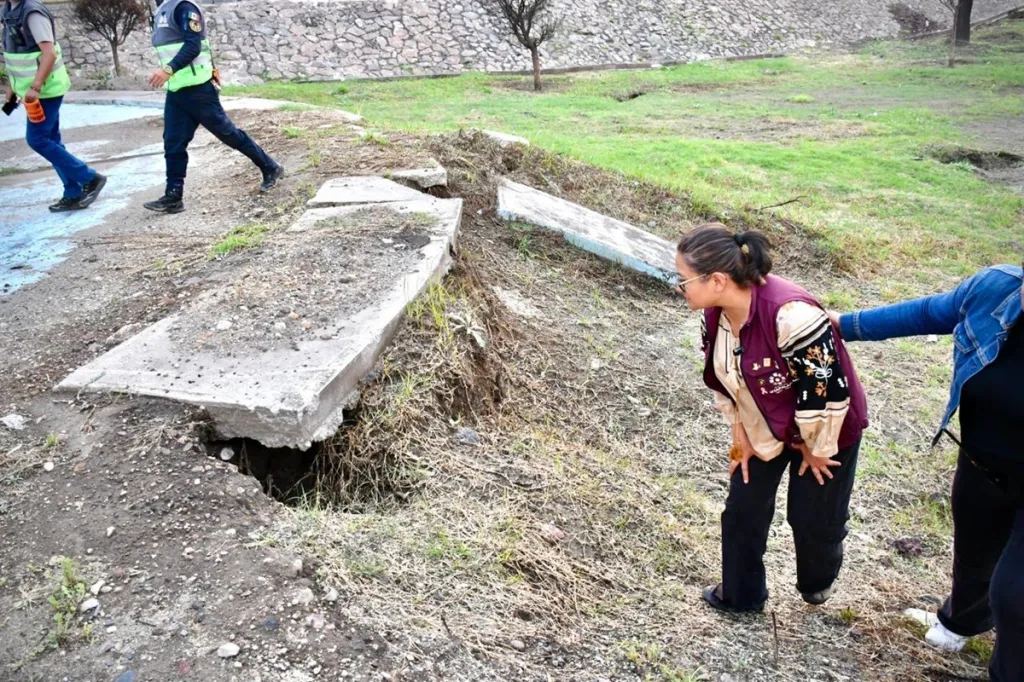 Confirman grieta de 138 metros en distribuidor La Concordia