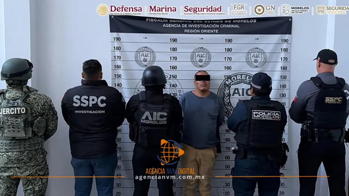 Capturan a presunto feminicida de joven española en Morelos