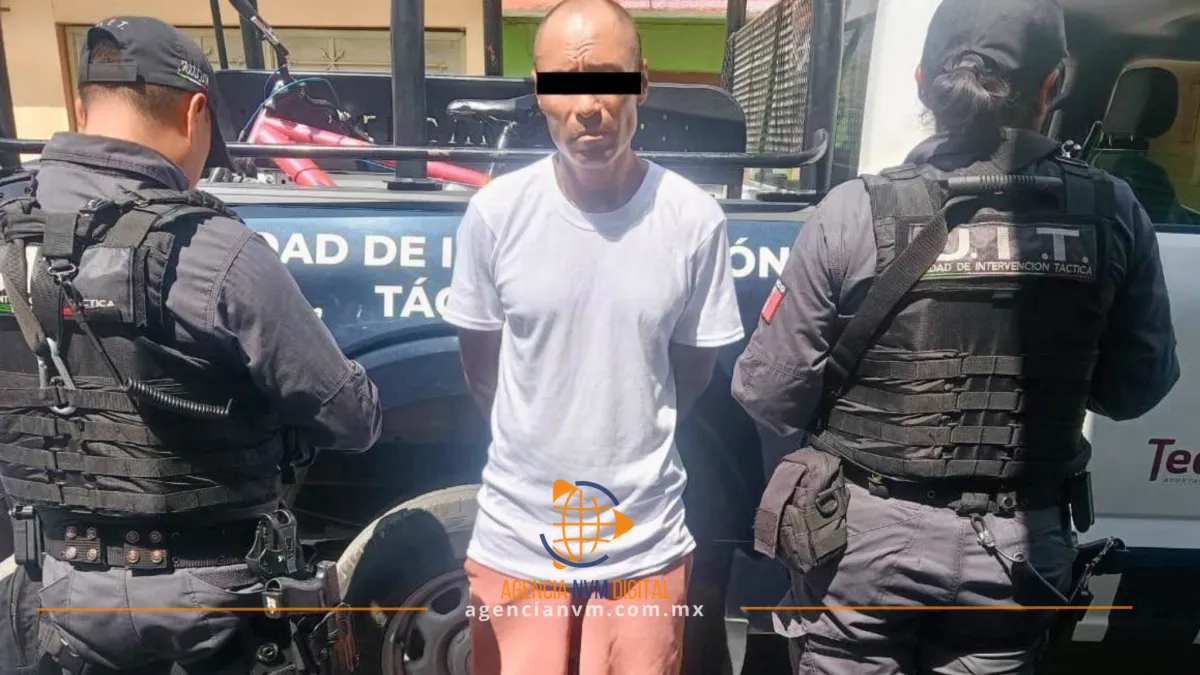 Aseguran a presunto narcomenudista durante operativo en Tecámac