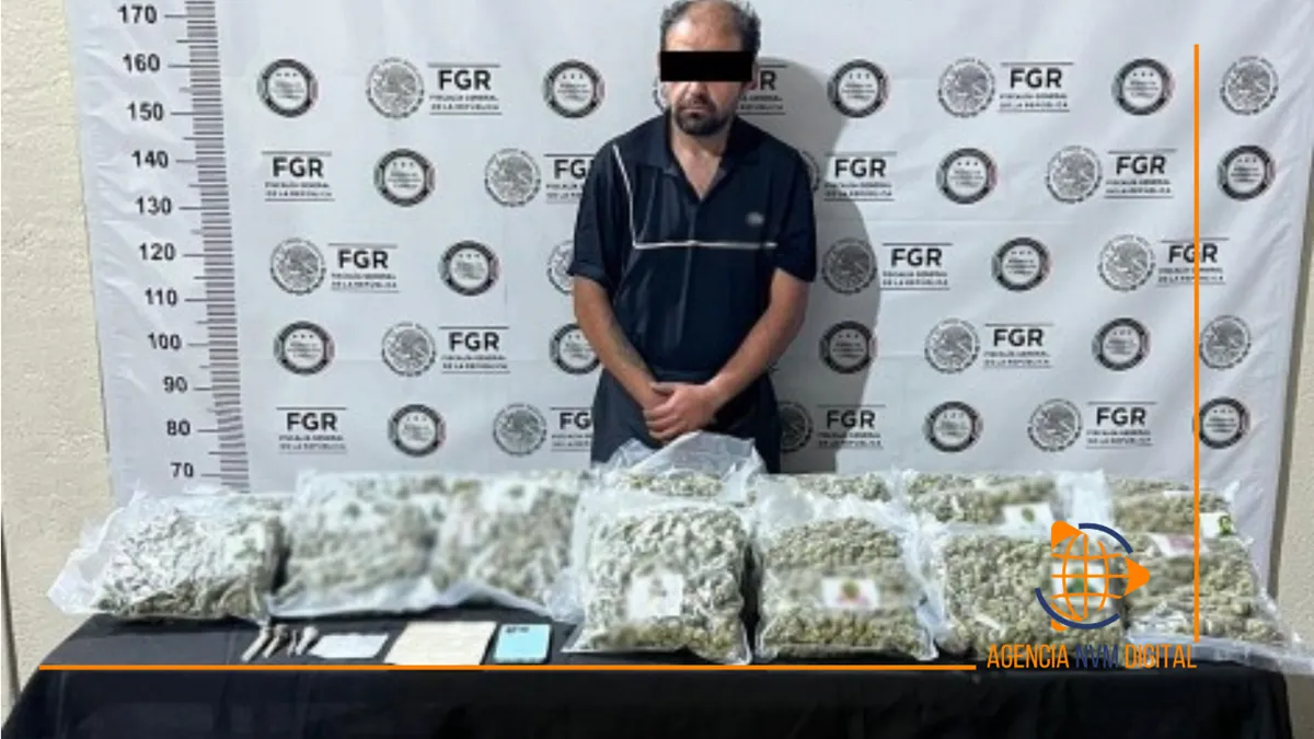 Detienen a conductor con cargamento de droga en Saltillo
