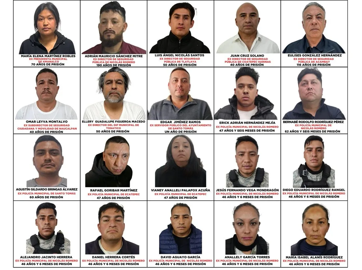 Sentencian a exfuncionarios mexiquenses por nexos con el crimen