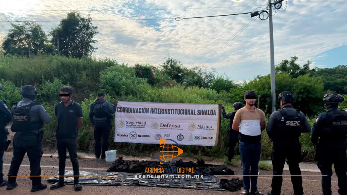 Detienen a cuatro tras enfrentamiento en la carretera Los Mochis-Culiacán