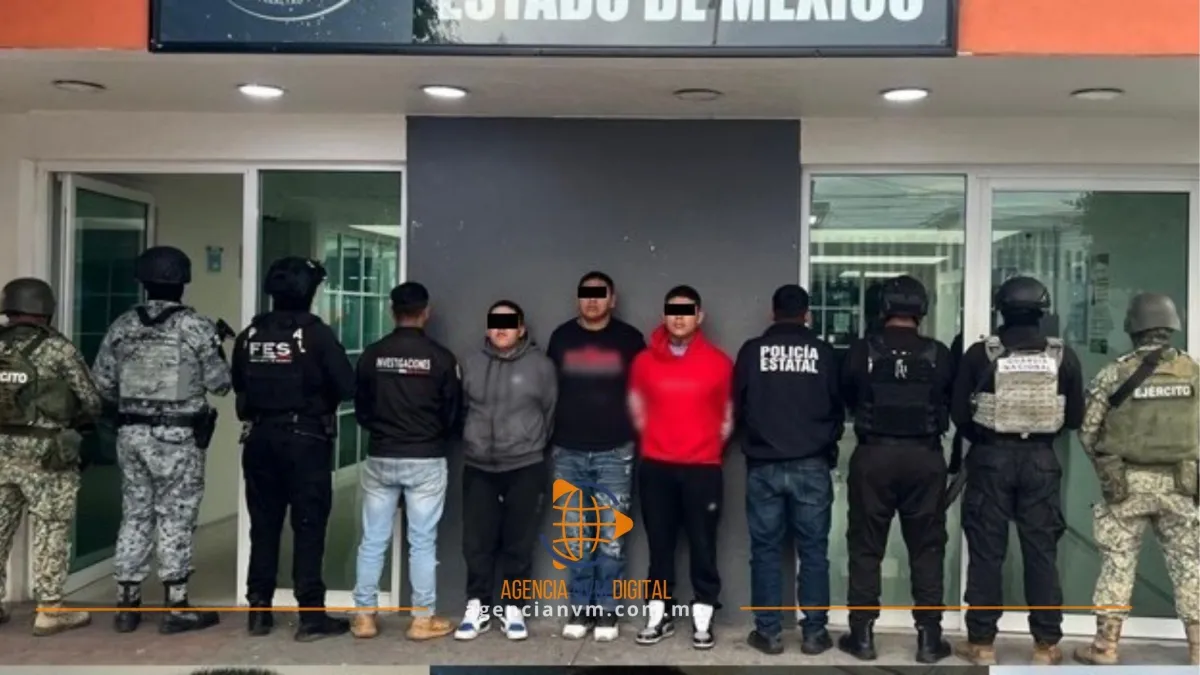 Capturan a tres presuntos integrantes de grupo criminal