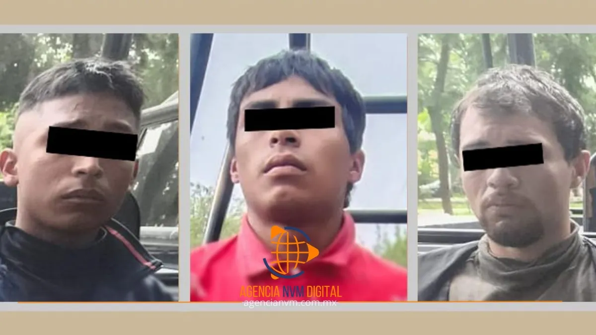 Detienen a tres presuntos asaltantes tras robo en Tultepec
