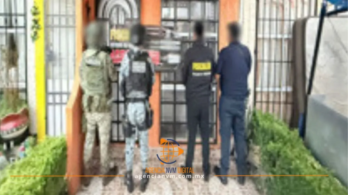 Catean inmueble y aseguran presuntos narcóticos en Melchor Ocampo