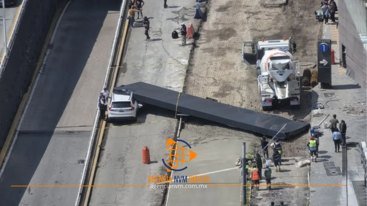 Cae estructura en Paseo Interlomas y deja un muerto  