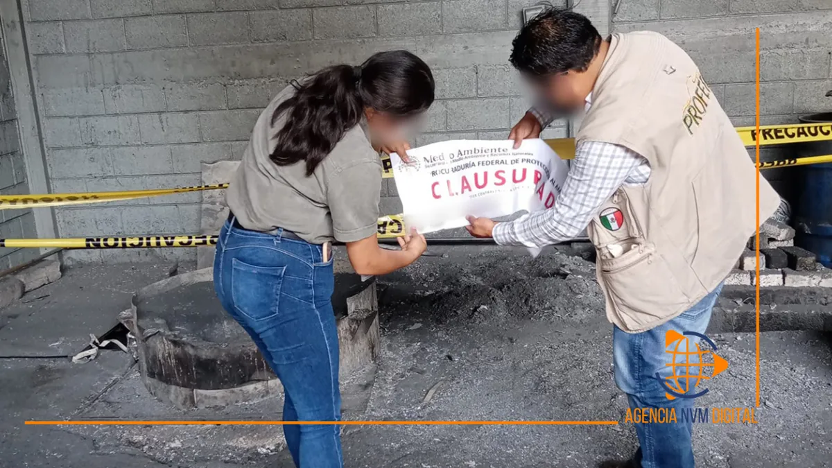 Clausuran fundidora en Acolman por emitir gases contaminantes