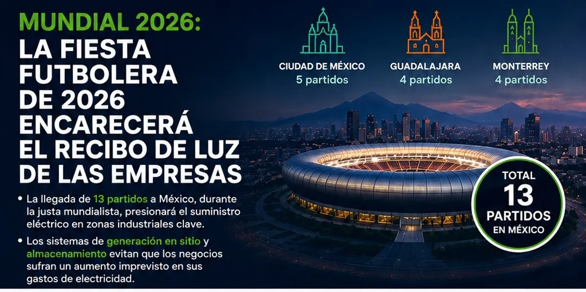 Impactará consumo eléctrico del Mundial finanzas de empresas mexicanas