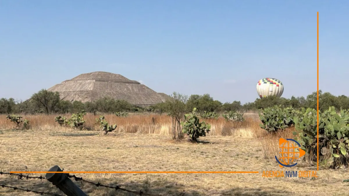 Aterriza globo de emergencia en Teotihuacán; sin lesionados