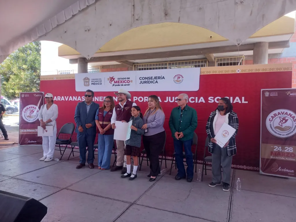 Inauguran Caravanas por la Justicia Social en Real del Valle, Acolman.