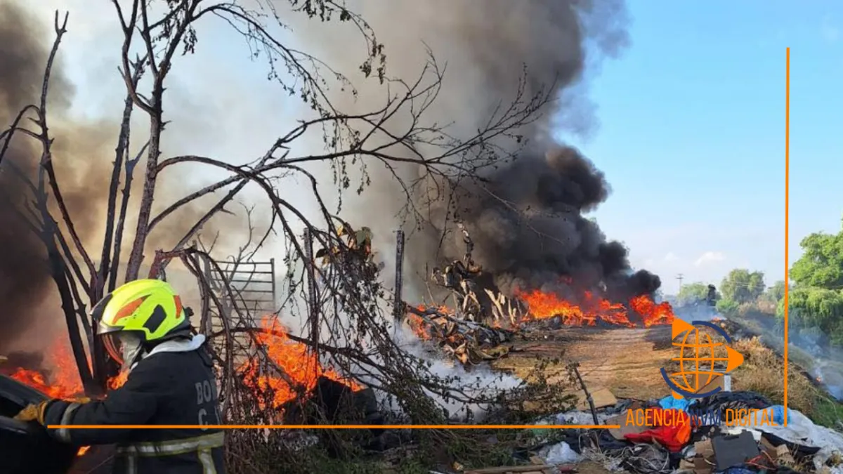 Movilizan bomberos de cinco municipios por siniestro en Cuautitlán