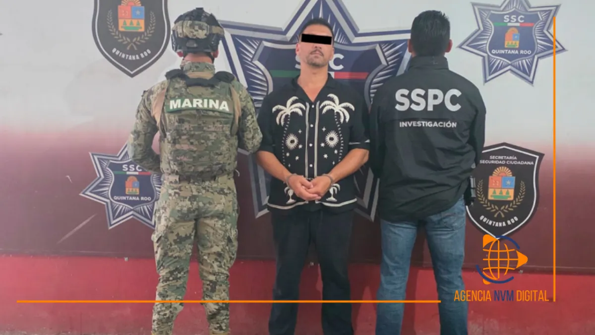 Aprehenden en Cancún a líder criminal prófugo de la justicia europea