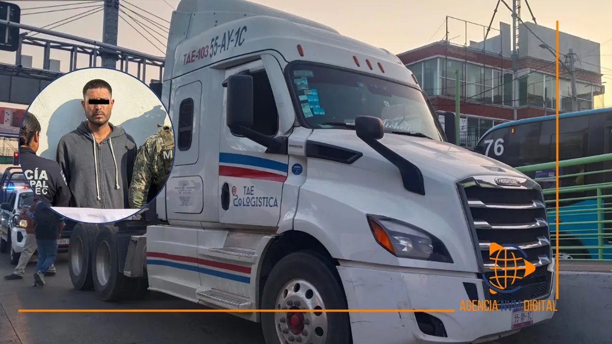 Recuperan tráiler con lácteos y rescatan a chofer secuestrado en Ecatepec