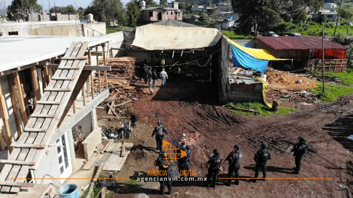 Desmantelan centro de tala ilegal tras operativo en Xalatlaco