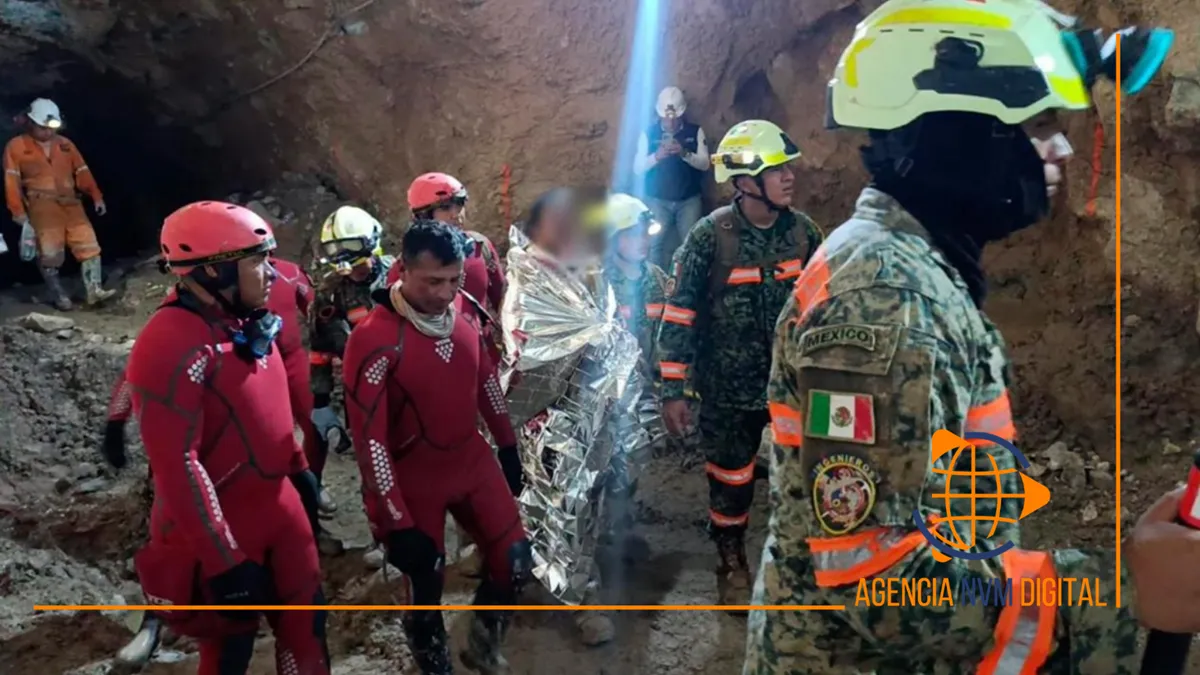 Rescatan con vida a minero tras catorce días atrapado.
