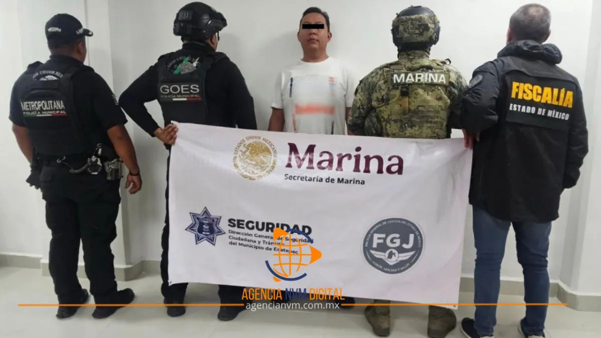 Capturan a Misael "N", presunto líder extorsionador en Ecatepec