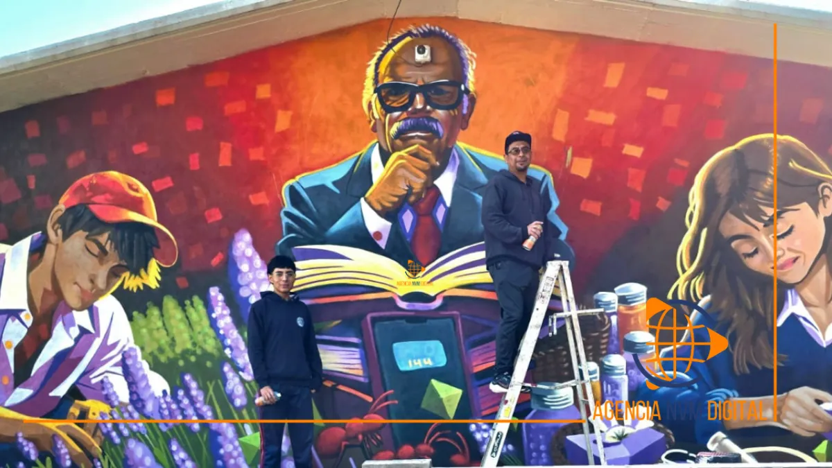 Inauguran mural de identidad y unidad en la EPO 144