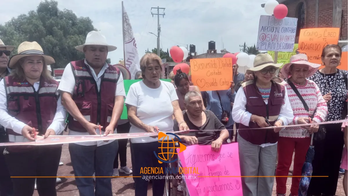 Entrega Blanca Sánchez nuevas obras de pavimentación en Acolman