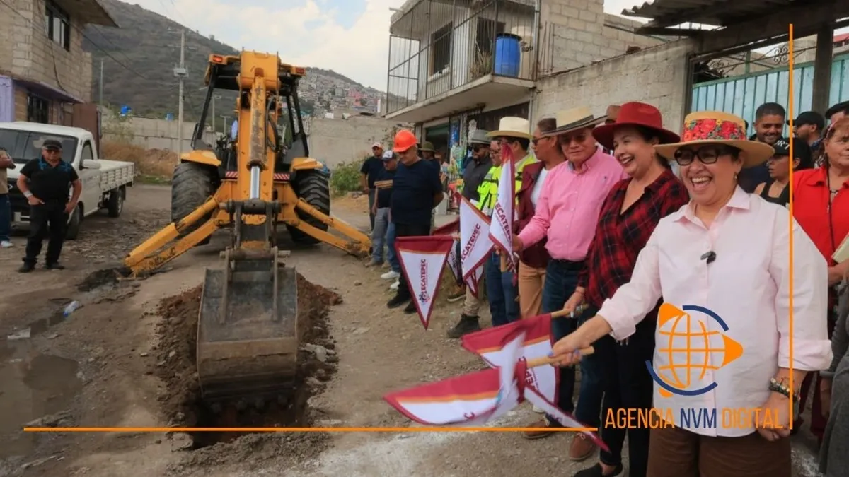 Inician obras de agua y drenaje en todo Ecatepec