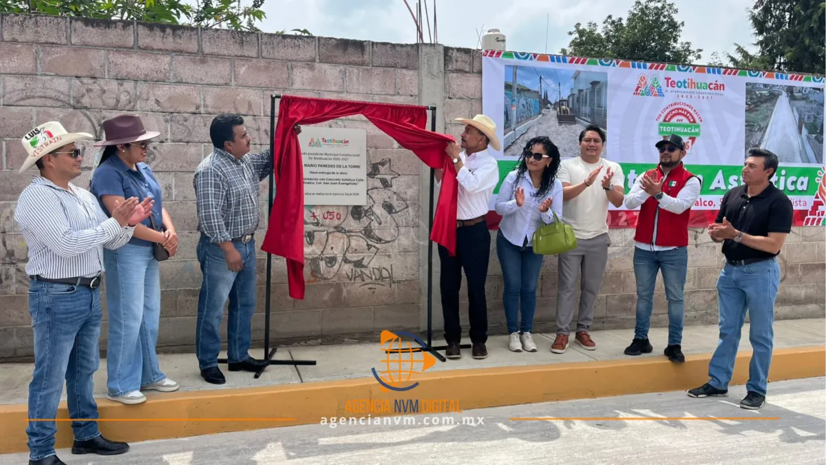 Entregan dos obras clave de infraestructura en Teotihuacán 