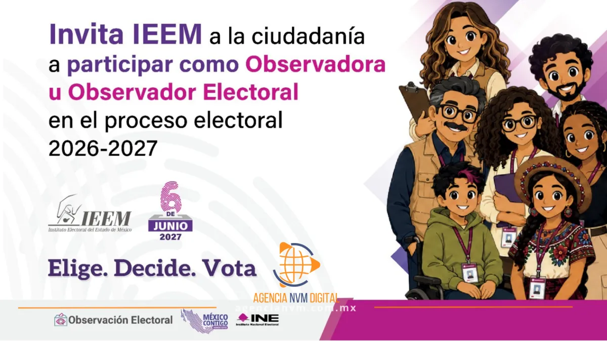 Participa como observador electoral y vigila el voto mexiquense