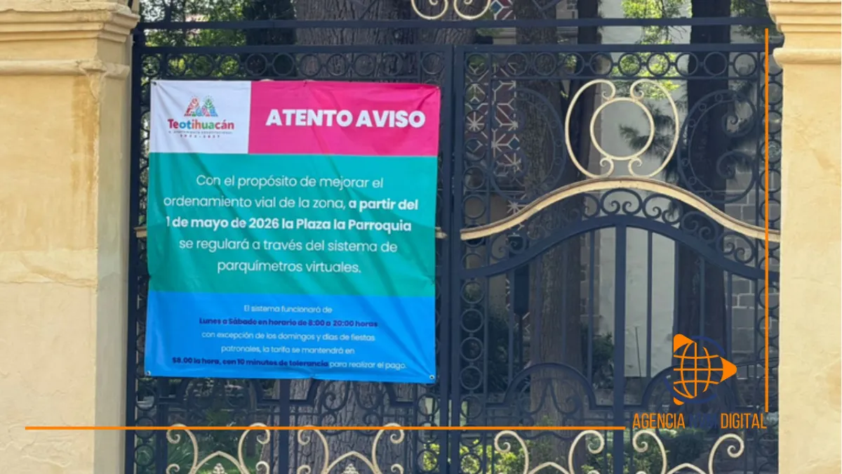Genera rechazo sistema de parquímetros en Plaza de Catedral de Teotihuacán