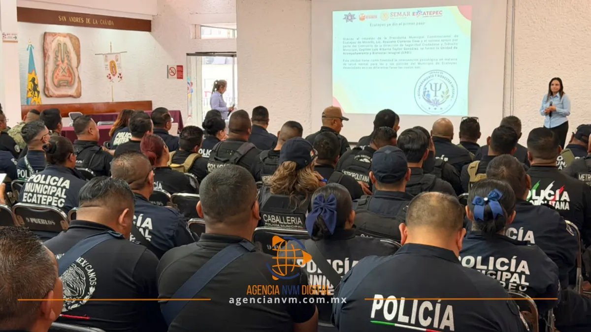 Lanzan programa de apoyo psicológico para agentes en Ecatepec