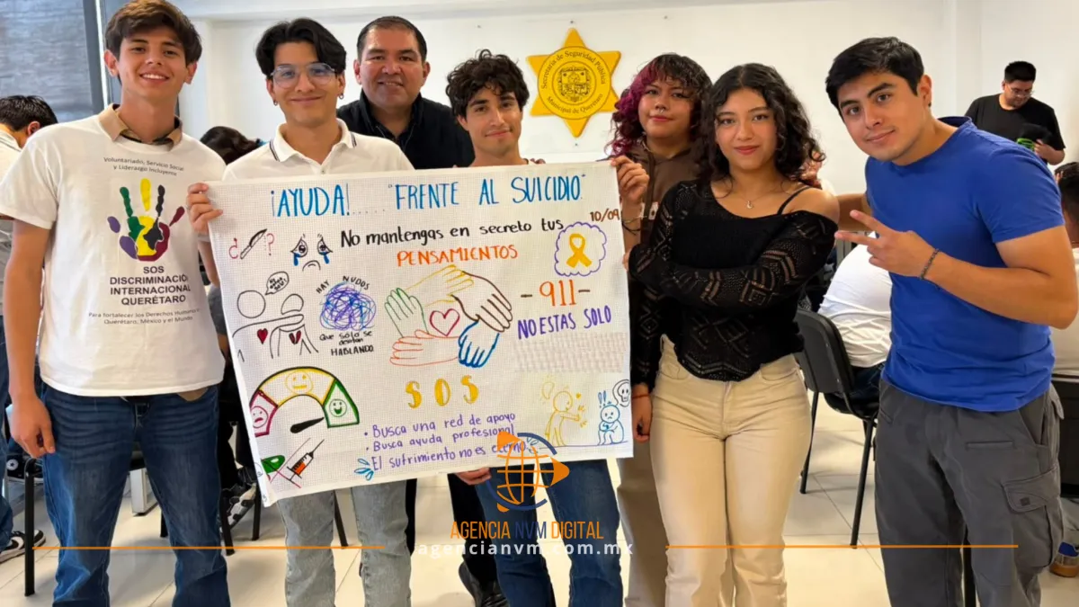 Capacitan a jóvenes universitarios en prevención del suicidio en Querétaro