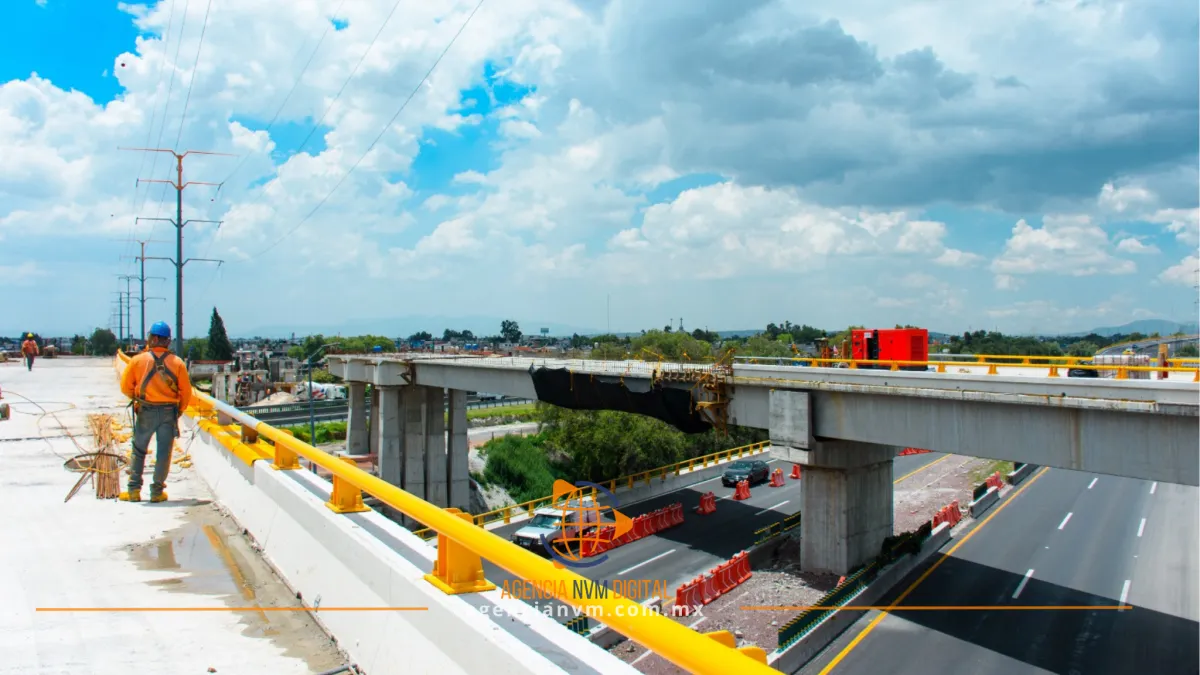 Agilizan la conexión al AIFA con nuevo puente vehicular estratégico
