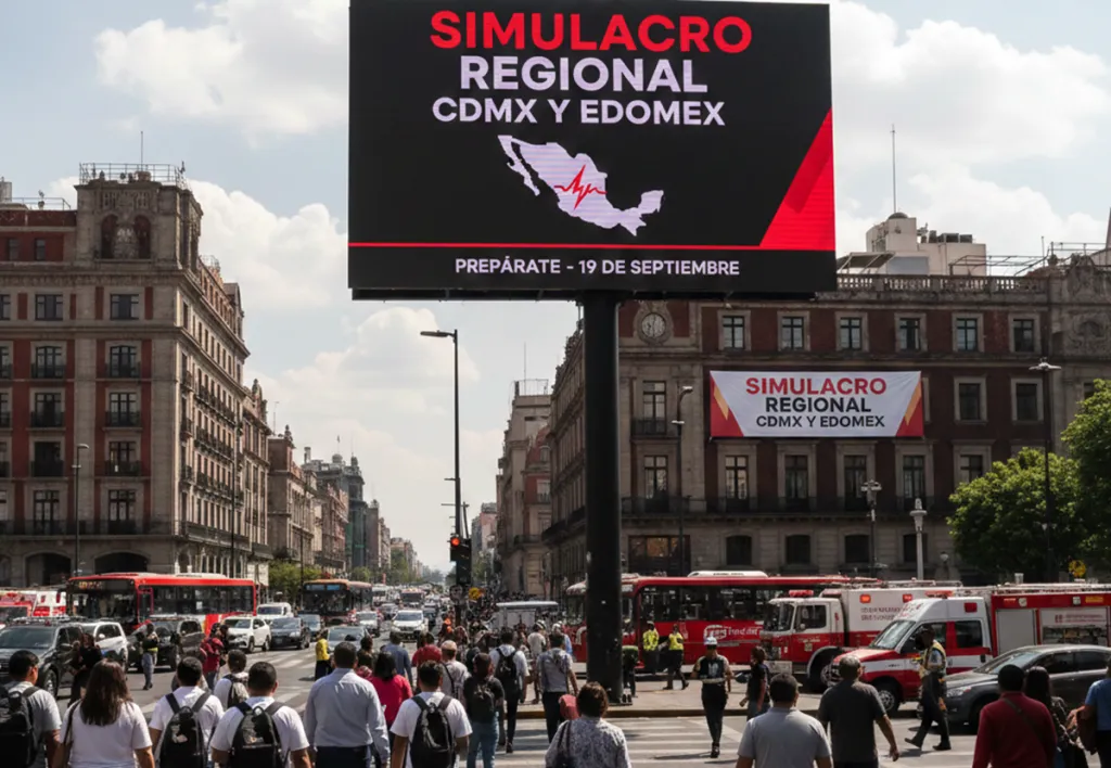 Realizarán simulacro regional de sismo en el Estado de México este miércoles