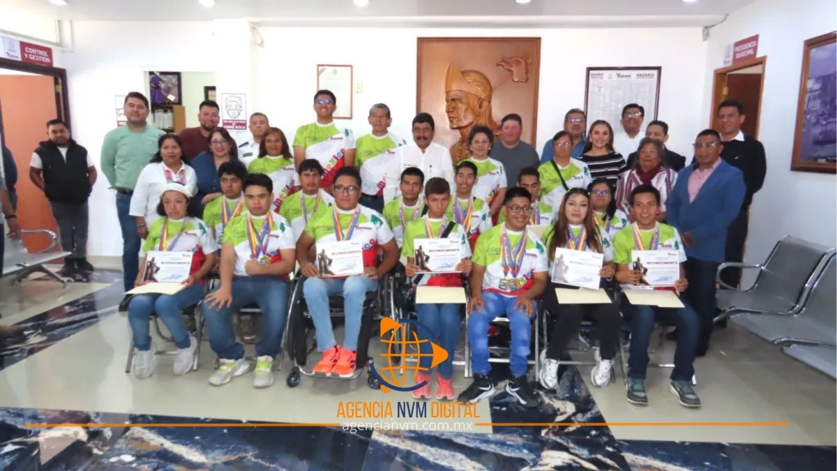 Entrega Texcoco reconocimiento a campeones de la Escuela Paralímpica