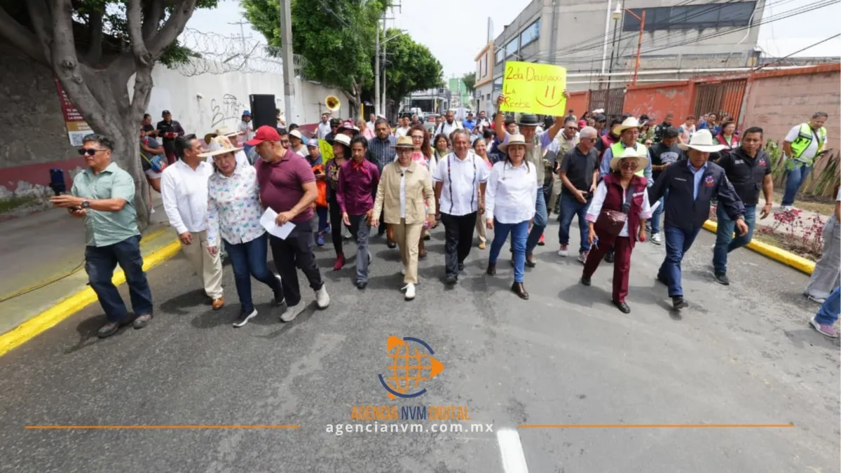 Repavimenta Ecatepec avenida y beneficia a 18 mil habitantes