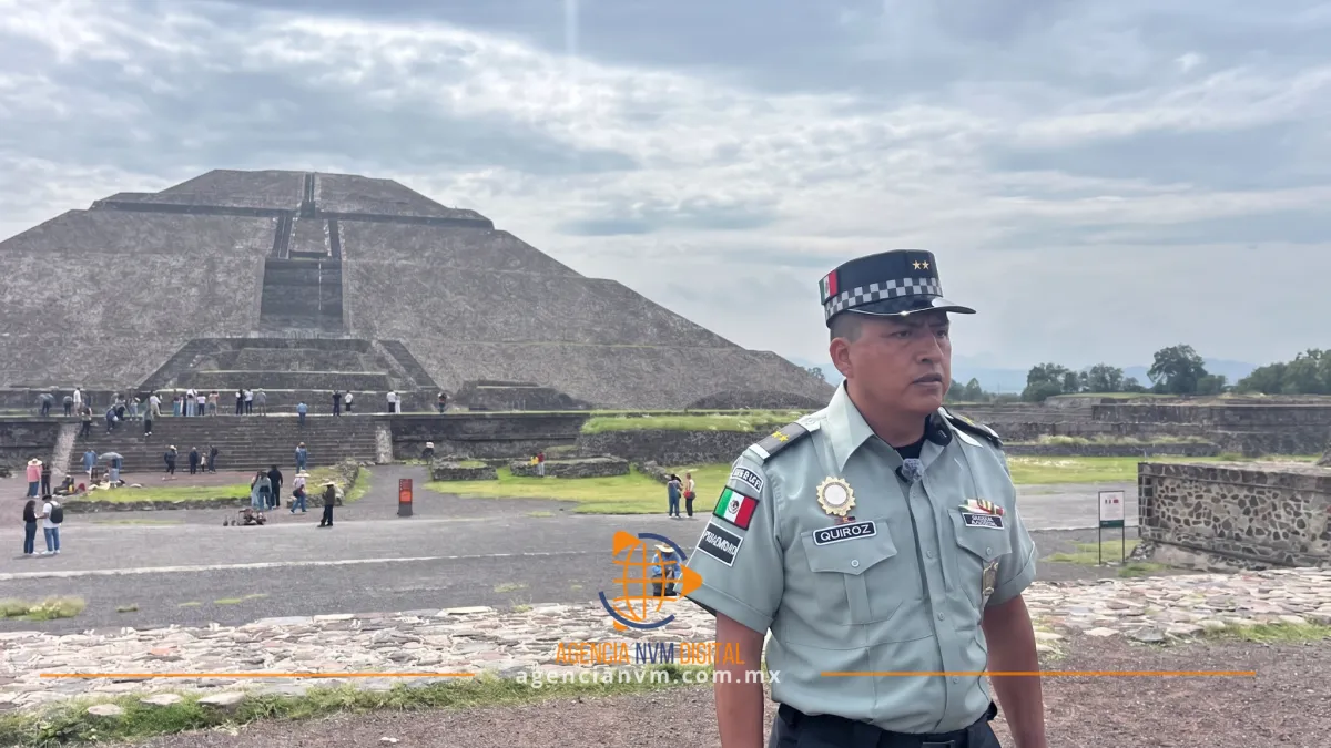 Mantiene Guardia Nacional filtros de seguridad y vigilancia continua en Teotihuacán