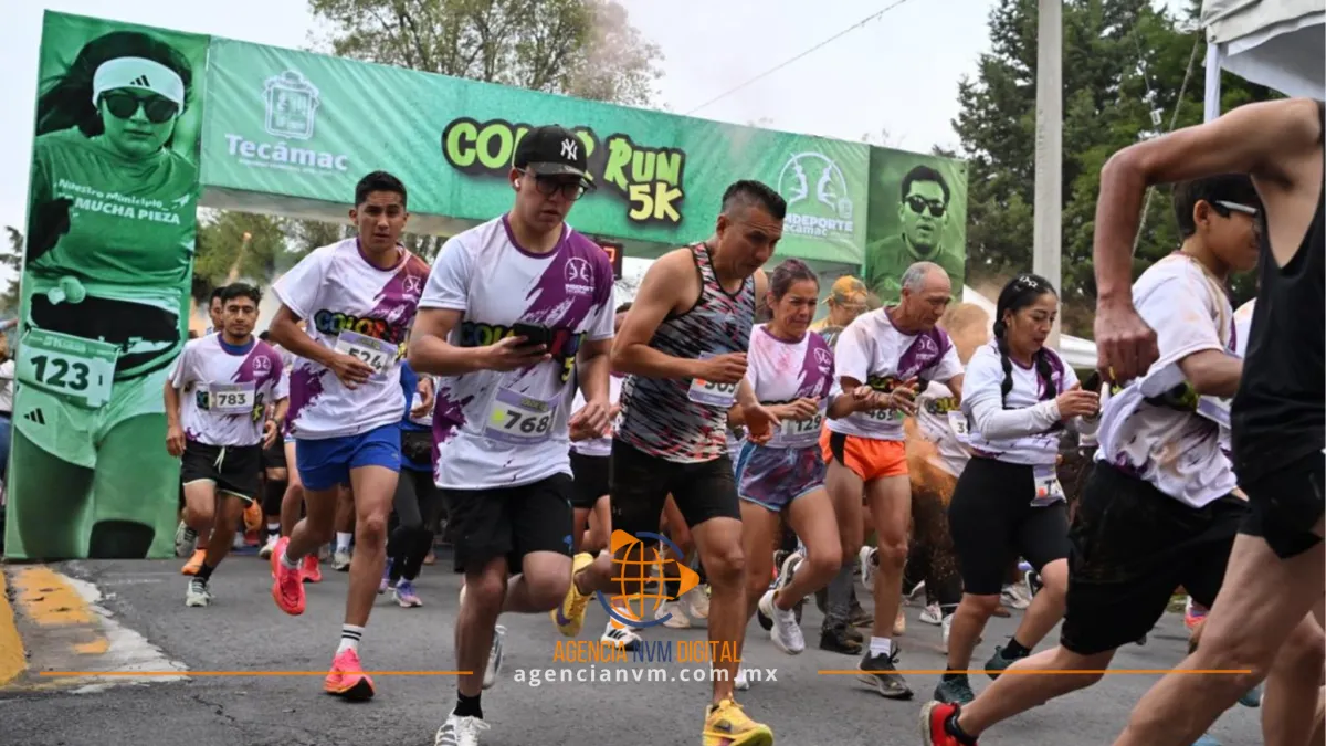 Corren mil personas en la fiesta deportiva de Tecámac