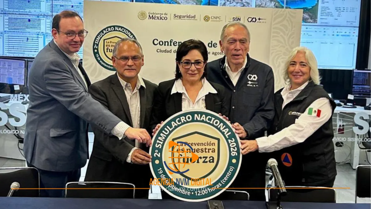 Anuncian el Segundo Simulacro Nacional 2026 para septiembre