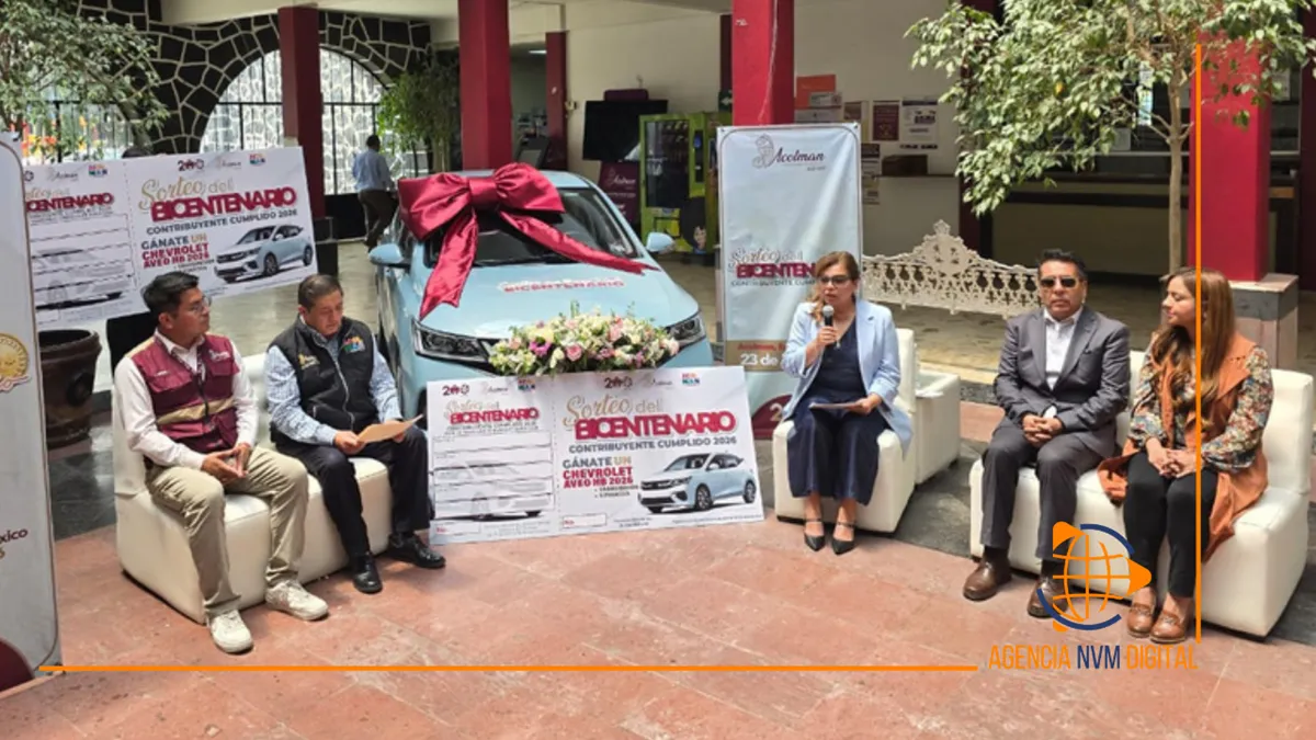 Presentan Sorteo del Bicentenario y Presea Acolman 2026
