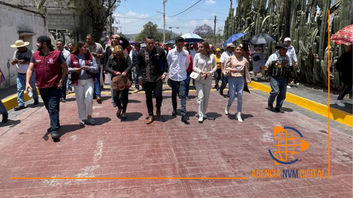 Inauguran pavimentación y red hidráulica en San Luis Tecuautitlán